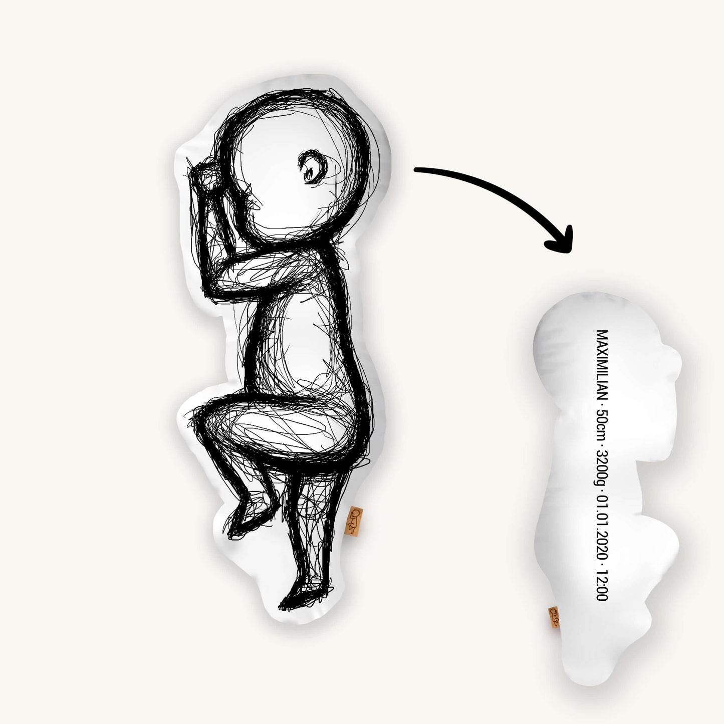 Babykissen Scribble One