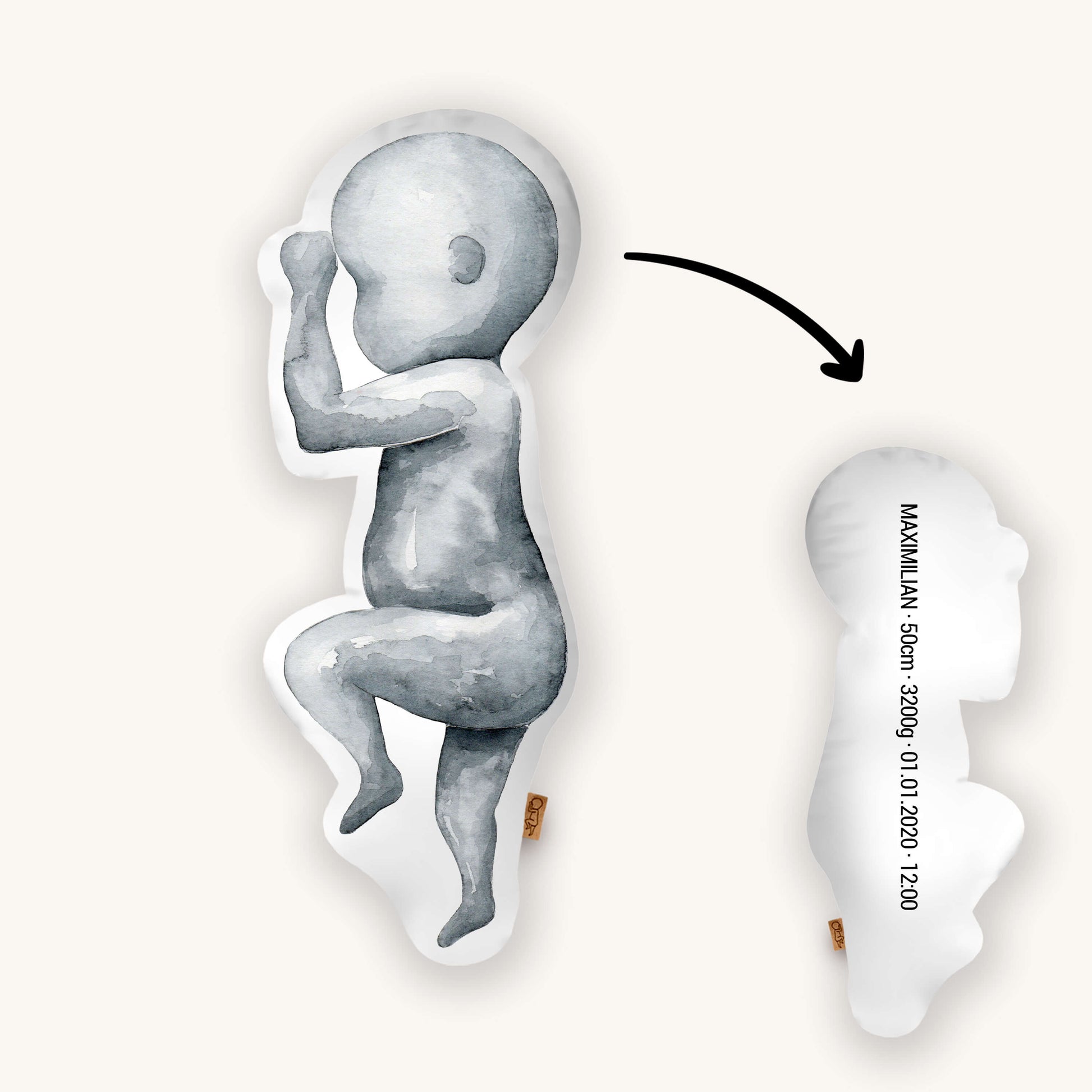 Babykissen Watercolor One